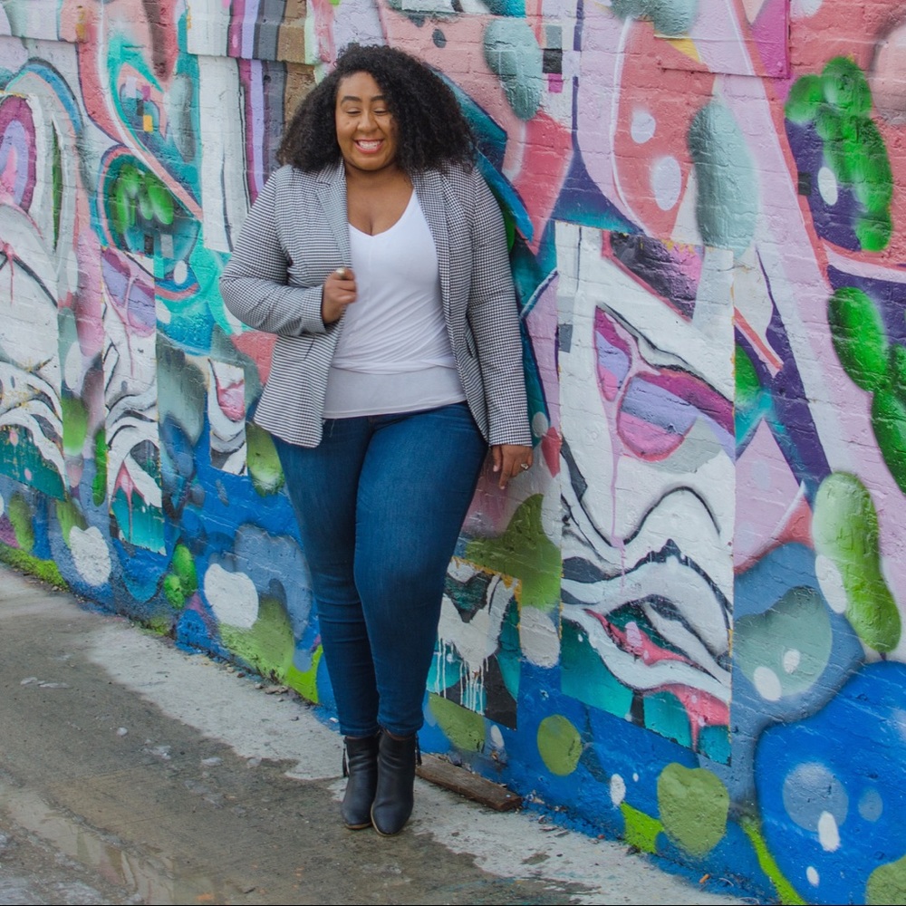 Forever 21 Black and White Blazer